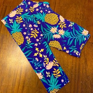 Lila roe Pineapple/Tropical leggings. Unicorn. OS
